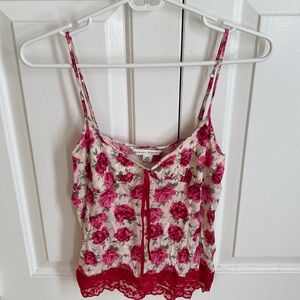 Banana Republic Roses and Lace Tank Top